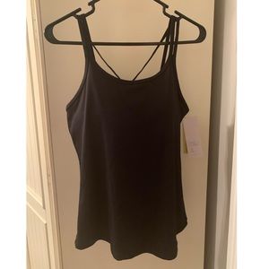 All in motion black tank top/swim tank